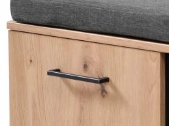 Mobile da Ingresso Marrone Rovere Nodi Specchio Incluso un Ripiano 79x19.5x132h cm, Appendiabiti - Lanze