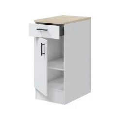 Mobile dispensa 40x90h cm bianco e rovere - Orvia