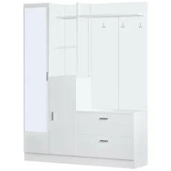 Mobile ingresso appendiabiti bianco 140x181h cm - Anumali