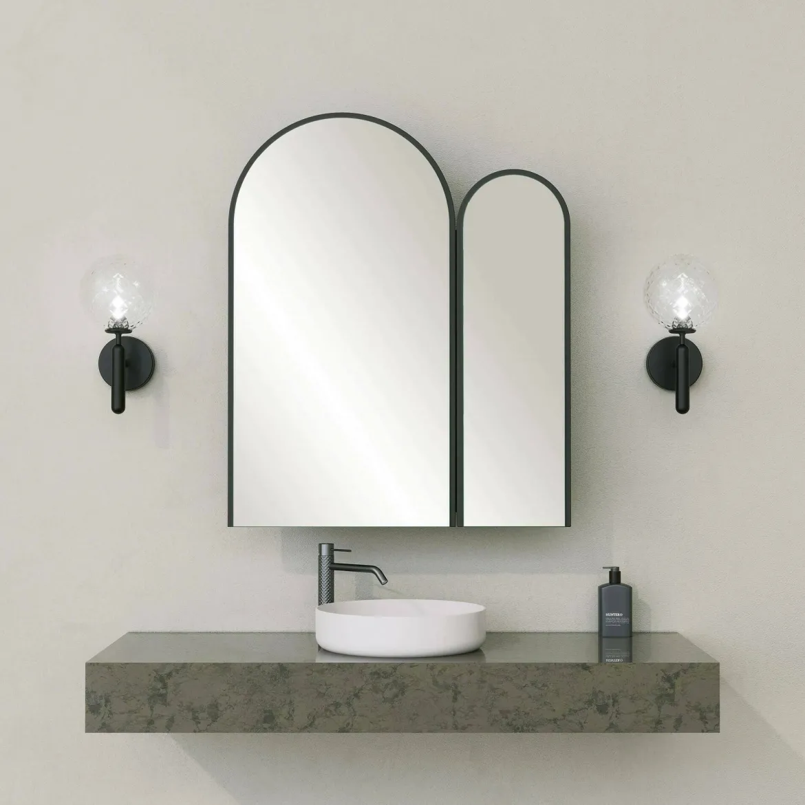 Mobile lavabo 2 ante 50x12x45h cm nero - Paramaribo