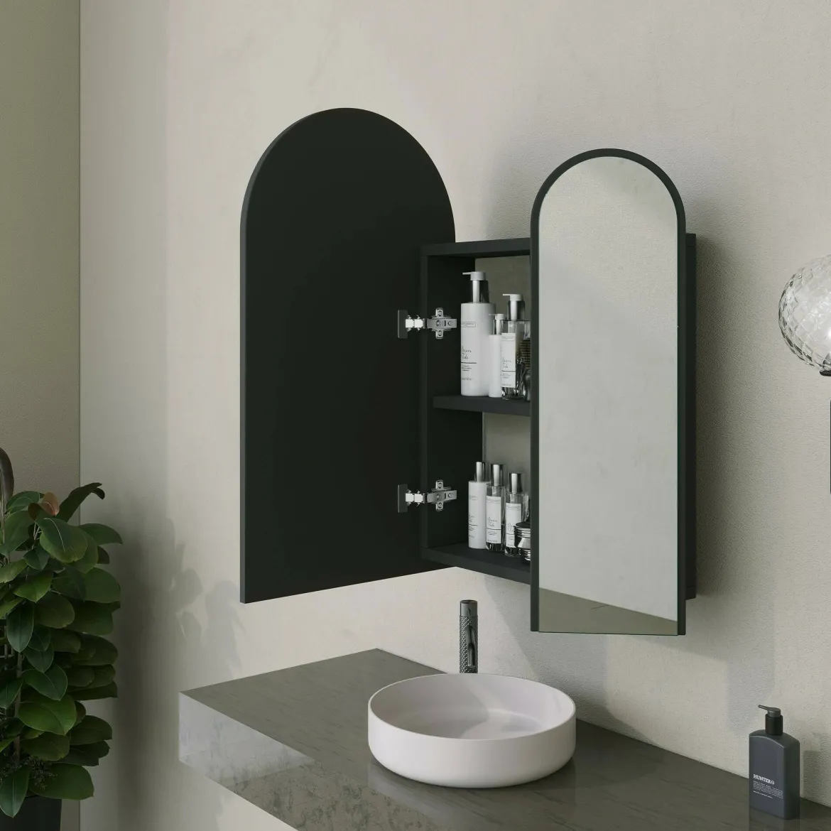 Mobile lavabo 2 ante 50x12x45h cm nero - Paramaribo