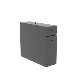 Mobile lavandino 2 cassetti 20x60x55h cm antracite - Isidora