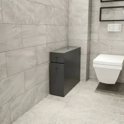 Mobile lavandino 2 cassetti 20x60x55h cm antracite - Isidora