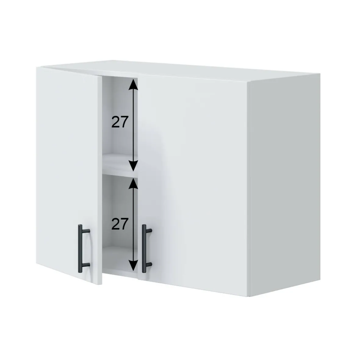 Mobile pensile 2 ante 80x59h cm bianco - Thyra
