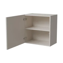 Mobile Pensile Beige un Ripiano Modulabile 49.9x50h cm, Apertura Push Pull - Fonteno