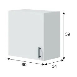Mobile pensile modulabile 60x59h cm bianco - Thyra