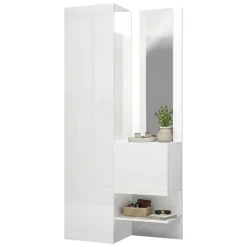 Mobile per ingresso 2 ante bianco 90x190h cm - Bauladu