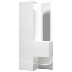 Mobile per ingresso 2 ante bianco 90x190h cm - Bauladu