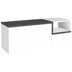 Mobile per ingresso 2 ante bianco lucido e ardesia 120x54h cm - Aska