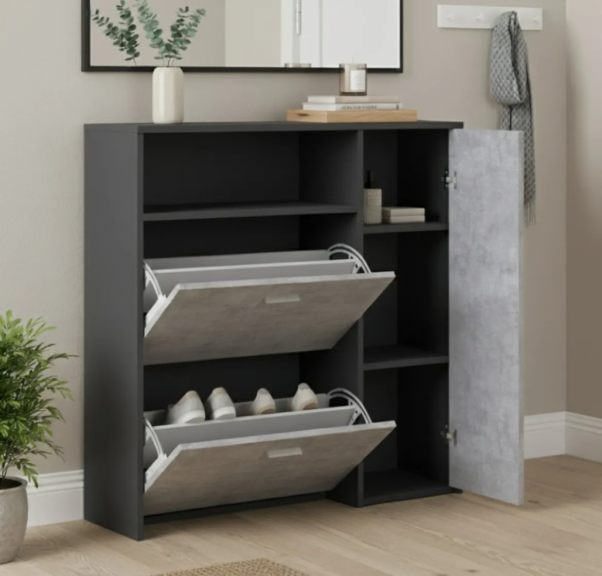 Mobile per ingresso da parete ardesia 50x200h cm - Allinko