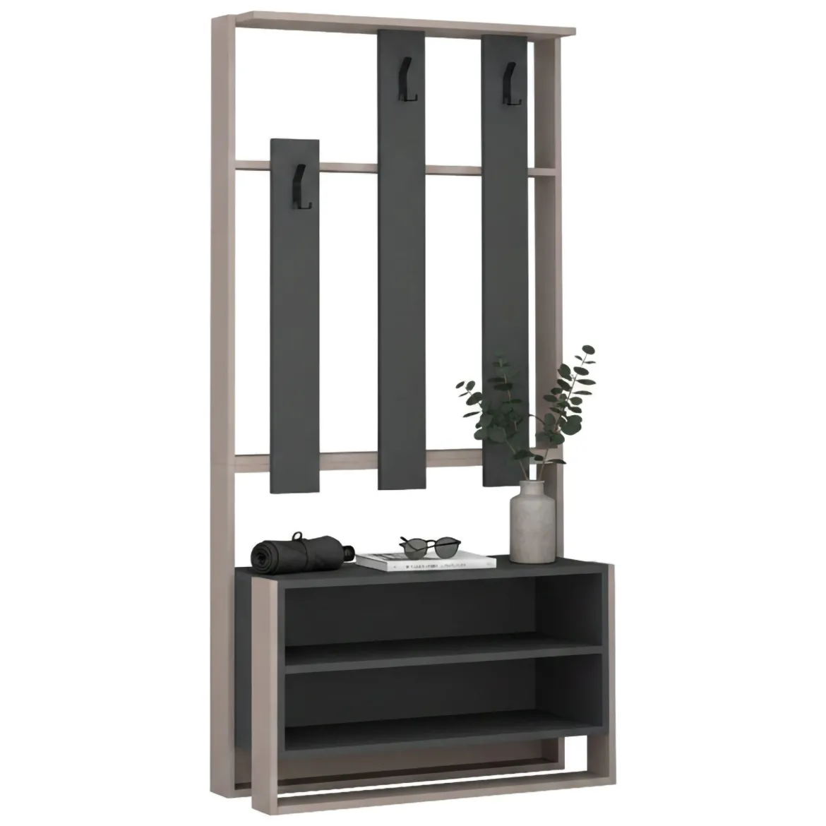 Mobile per ingresso da parete bianco 50x190h cm - Maura