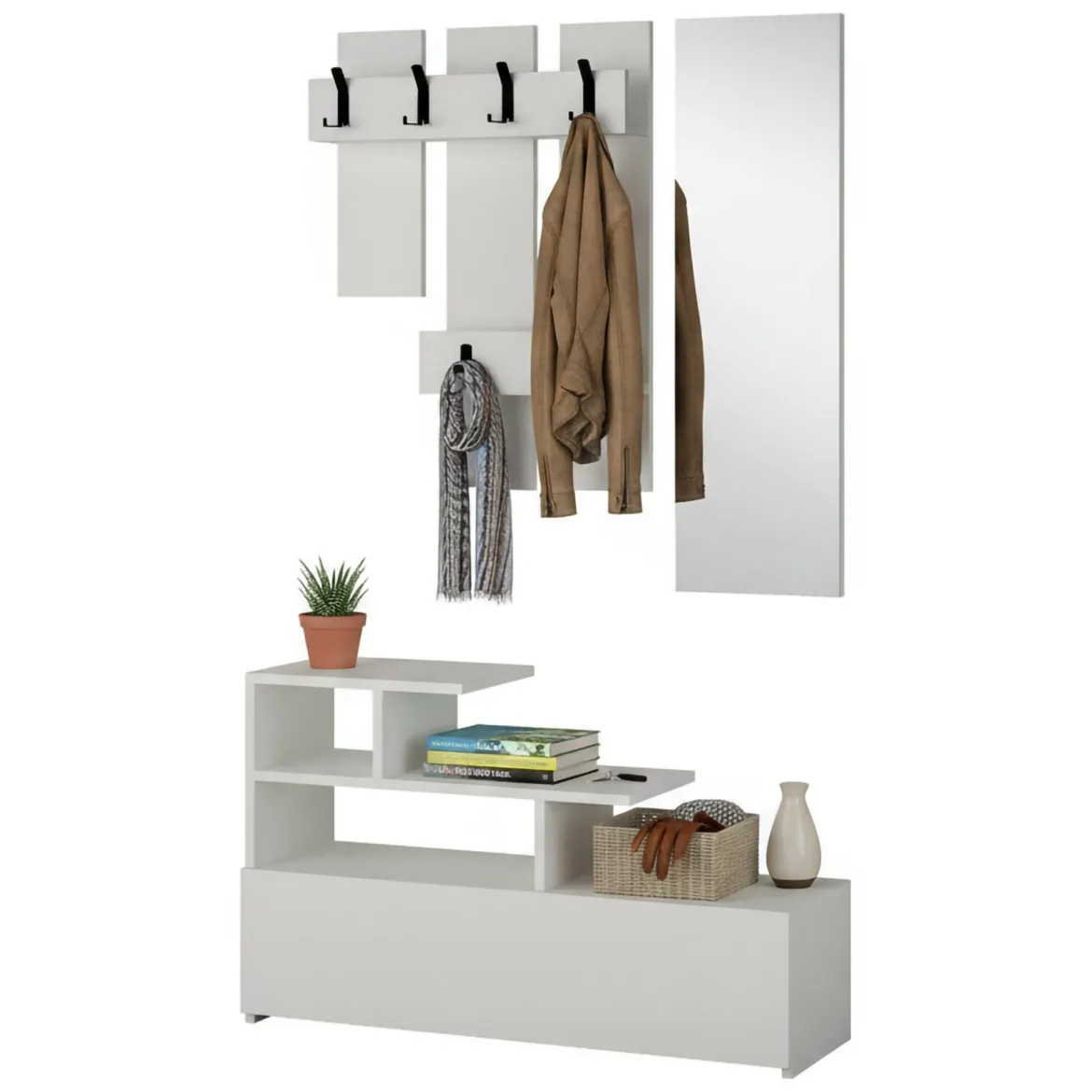 Mobile per ingresso sospeso bianco 30x99h cm - Gert
