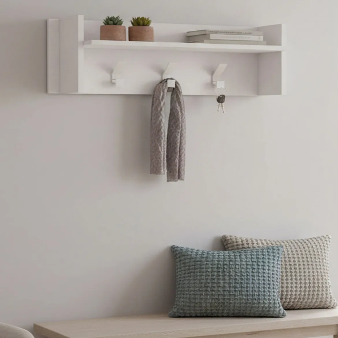 Mobile per ingresso sospeso bianco 90x34h cm - Angry