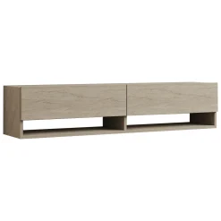 Mobile Porta tv Beige Marmo 2 Ripiani 2 Ante 141x30x31h cm, 4 Vani - Olmi