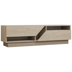 Mobile Porta tv Beige Marmo 2 Ripiani 2 Ante 160x40x45h cm, 5 Vani - Spilinga