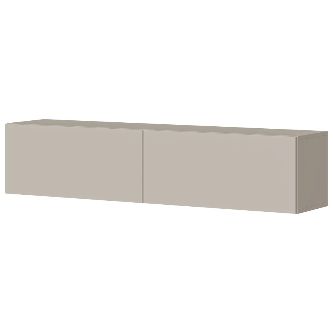Mobile Porta tv Beige un Ripiano 2 Ante 144x32x32h cm, led Incluso - Mocogno