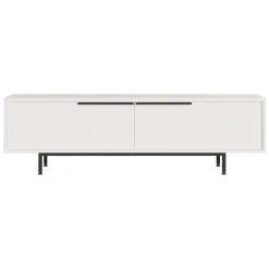 Mobile Porta tv Bianco 2 Ante 2 Vani 160x36x45h cm, Apertura a Ribalta - Palmi
