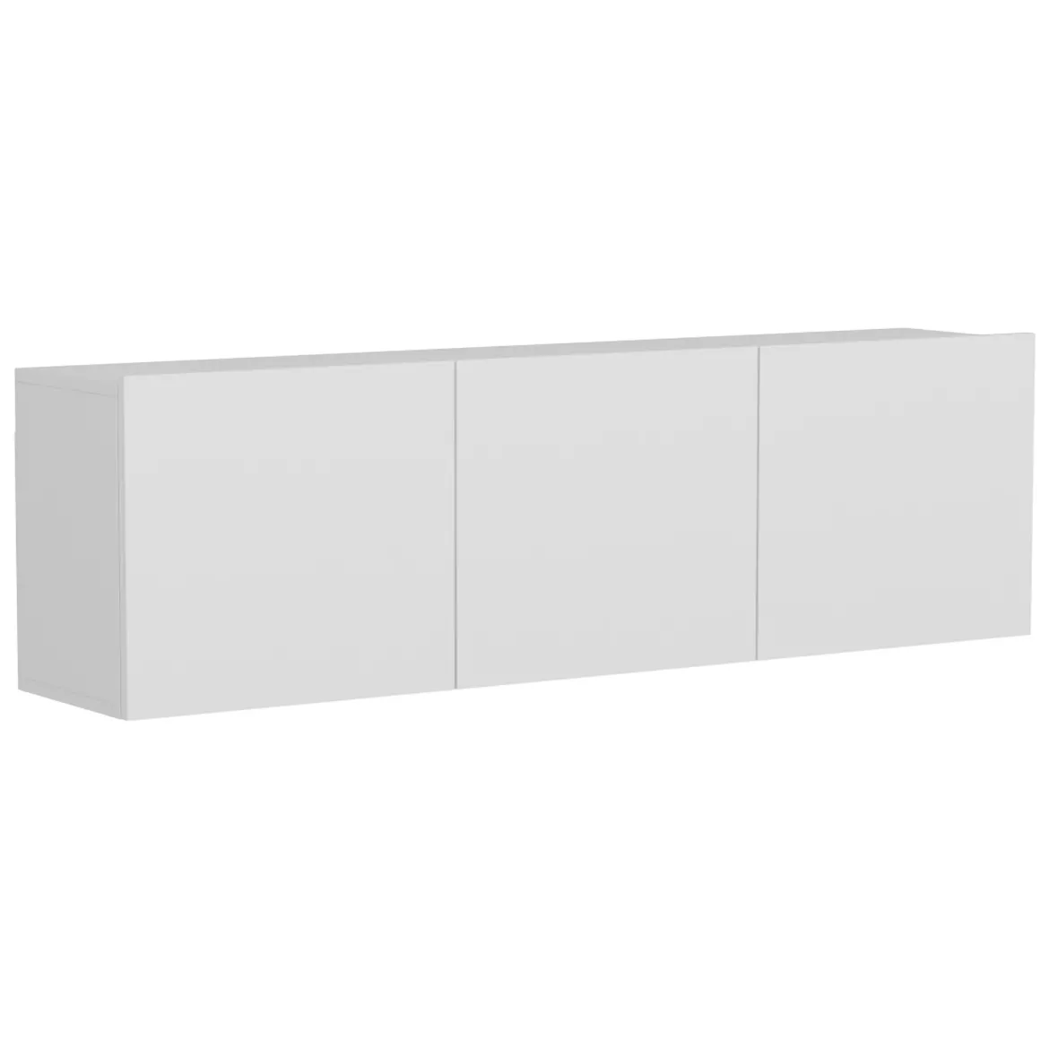 Mobile Porta tv Bianco 3 Ante 3 Vani 150x31x44h cm, Apertura Battente - Osidda