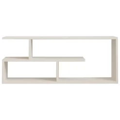 Mobile Porta tv Bianco 2 Ripiani 4 Vani 100x30x40h cm, Peso Supportato 40 kg - Foglizzo