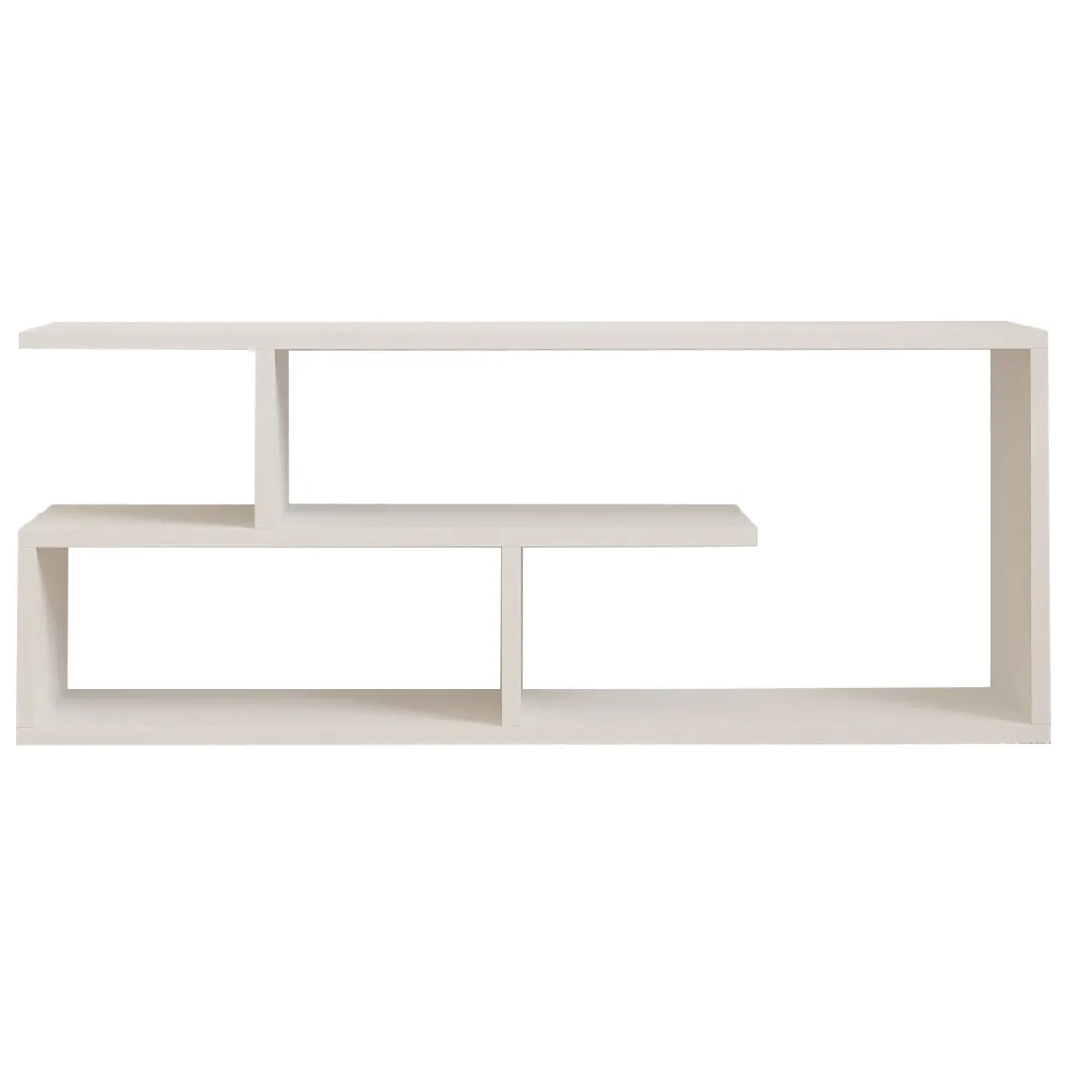 Mobile Porta tv Bianco 2 Ripiani 4 Vani 100x30x40h cm, Peso Supportato 40 kg - Foglizzo
