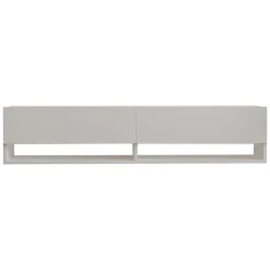 Mobile Porta tv Bianco 2 Ripiani Un'anta 160x27x33h cm, con Pensile - Cuorgne