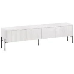 Mobile porta TV Brembana, 190x40 h50 cm, Bianco