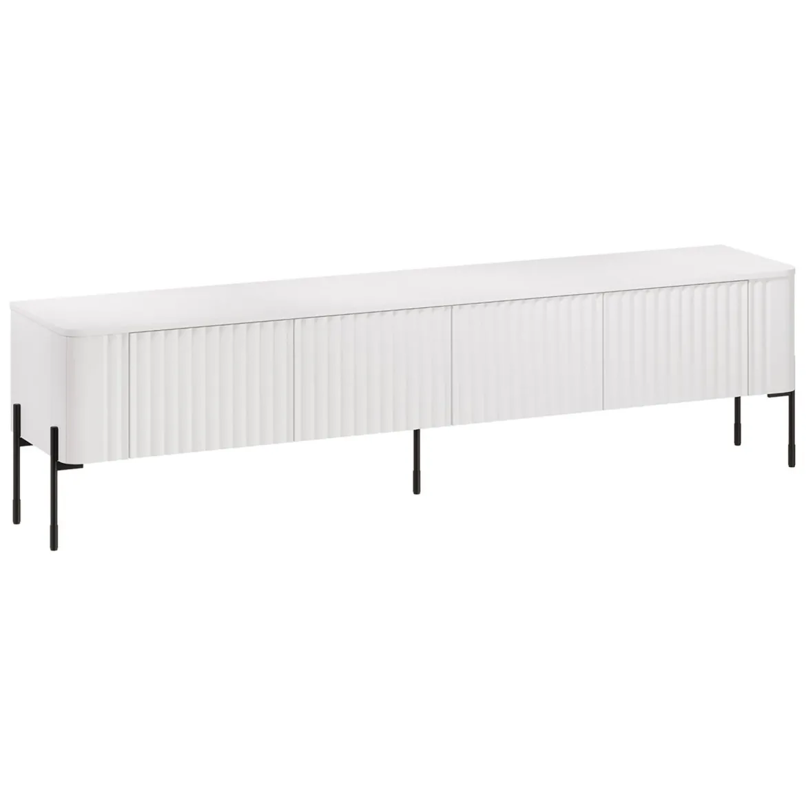 Mobile porta TV Brembana, 190x40 h50 cm, Bianco