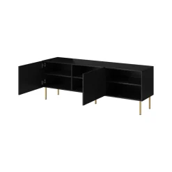 Mobile porta TV Magnano, 150x42 h52 cm, Nero