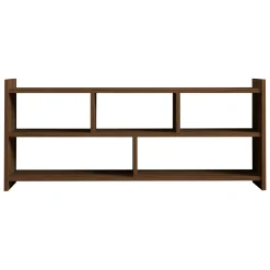Mobile Porta tv Marrone Noce 5 Ripiani 5 Vani 118x28x55h cm, Peso Supportato 40 kg - Loreglia