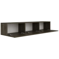 Mobile Porta tv Marrone Noce 4 Vani 4 Ante 180x35x50h cm, Apertura a Ribalta - Visco