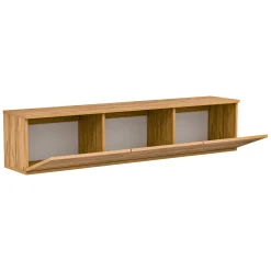 Mobile Porta tv Marrone Rovere 3 Vani 3 Ante 160x32x35h cm, Apertura a Ribalta - Marazzi