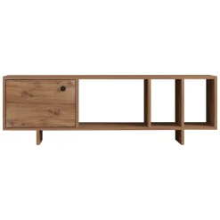 Mobile Porta tv Marrone Rovere 4 Vani Un'anta 140x29x45h cm, Apertura Battente - Fumane