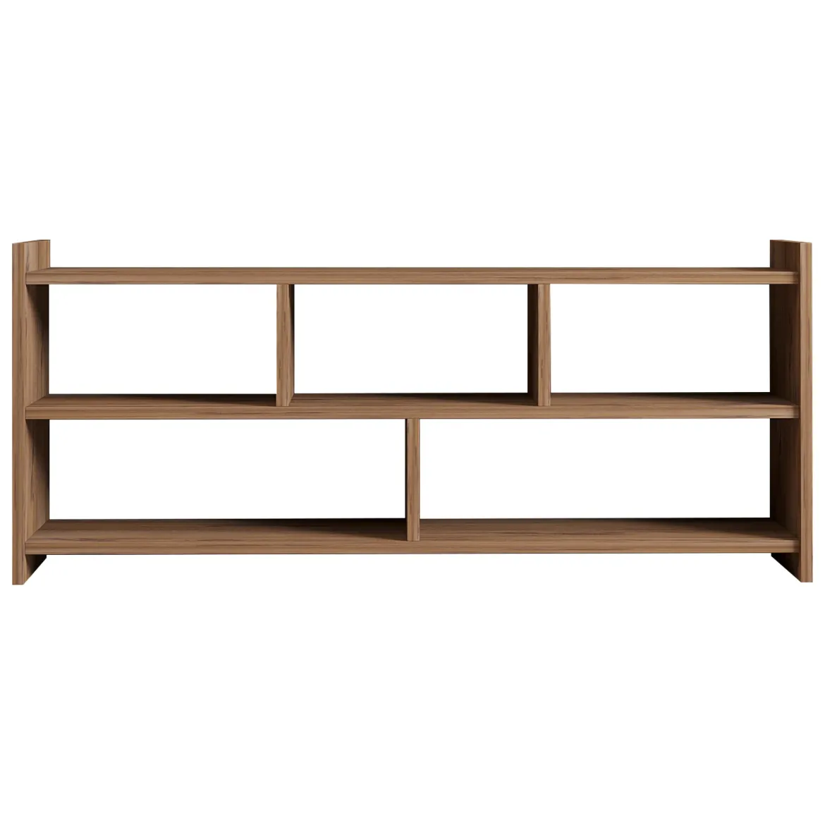 Mobile Porta tv Marrone Rovere 5 Ripiani 5 Vani 118x28x55h cm, Peso Supportato 40 kg - Loreglia