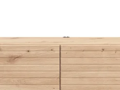 Mobile Porta tv Marrone Rovere Nodi un Ripiano 2 Ante 154x41.5x32h cm, Anta Effetto Rigato - Cedrasco