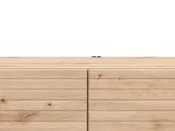 Mobile Porta tv Marrone Rovere Nodi un Ripiano 2 Ante 154x41.5x32h cm, Anta Effetto Rigato - Cedrasco