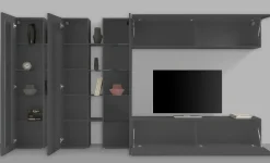Mobile soggiorno classico 340cm antracite - Atta