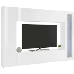 Mobile soggiorno smart 260cm bianco lucido - Amel