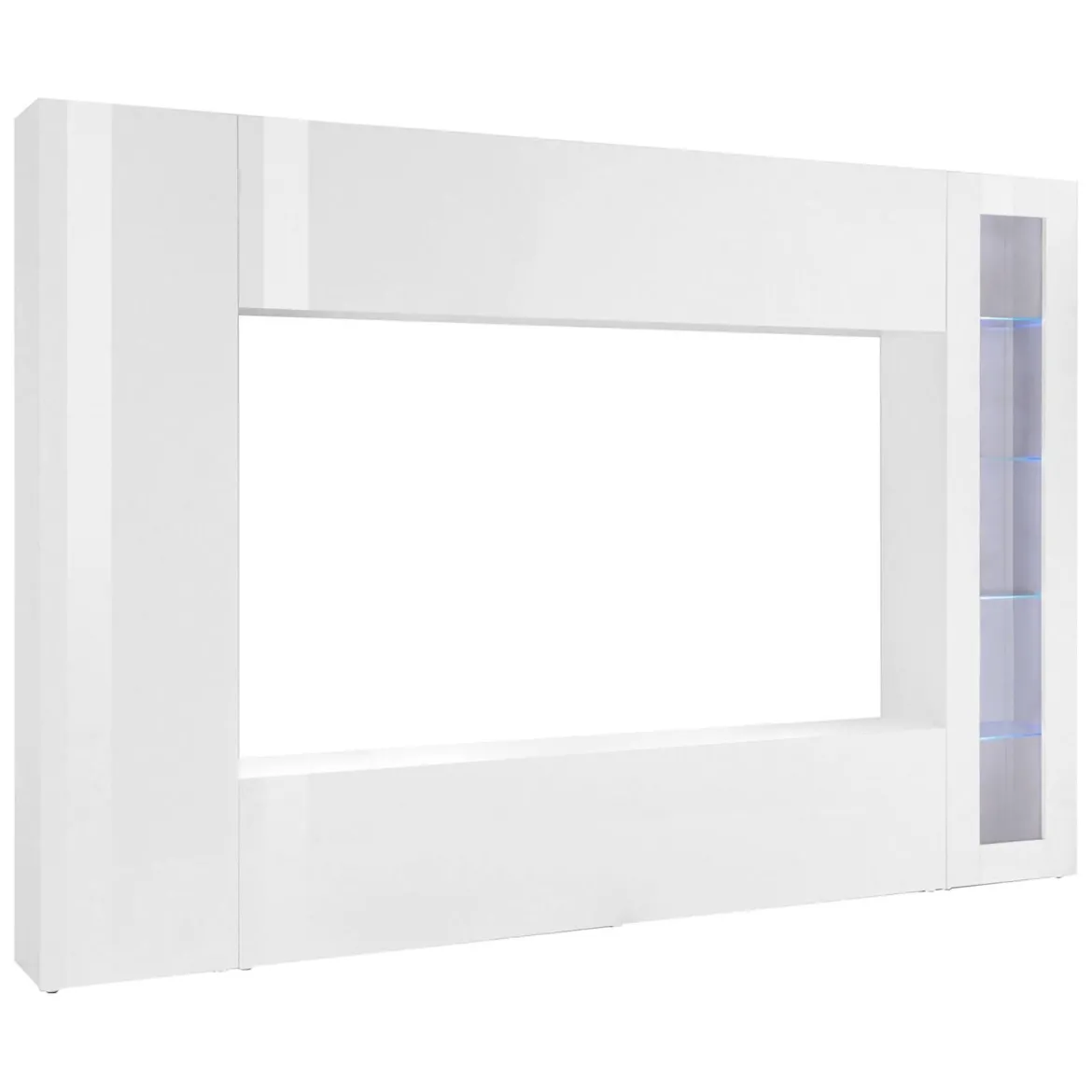 Mobile soggiorno smart 260cm bianco lucido - Amel