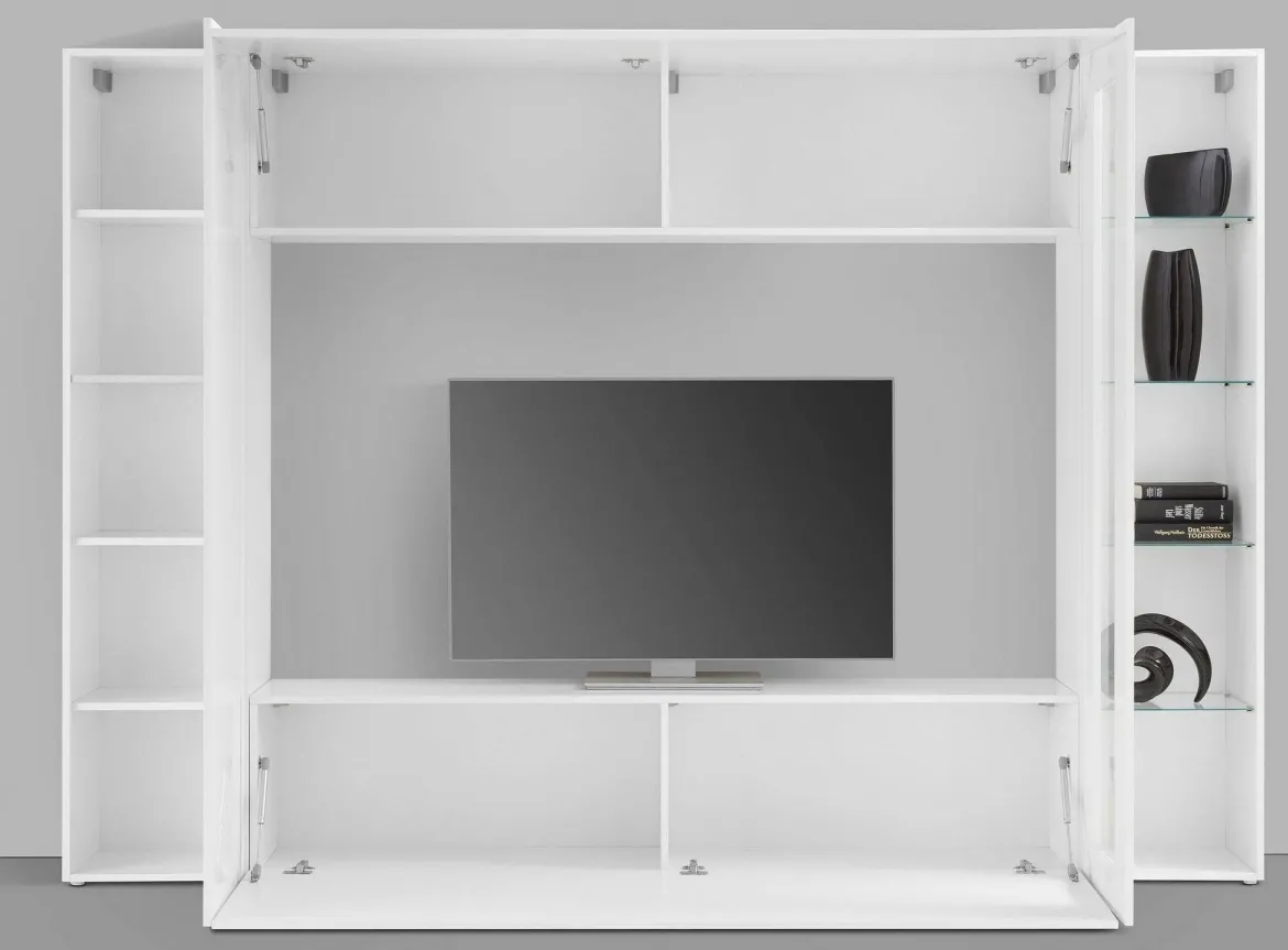 Mobile soggiorno smart 260cm bianco lucido - Amel