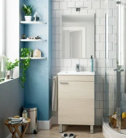 Mobile sottolavabo 1 anta 50x38x80h cm rovere - Iselle