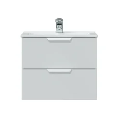 Mobile sottolavabo 2 cassetti 60x45x50h cm rovere - Doksuri