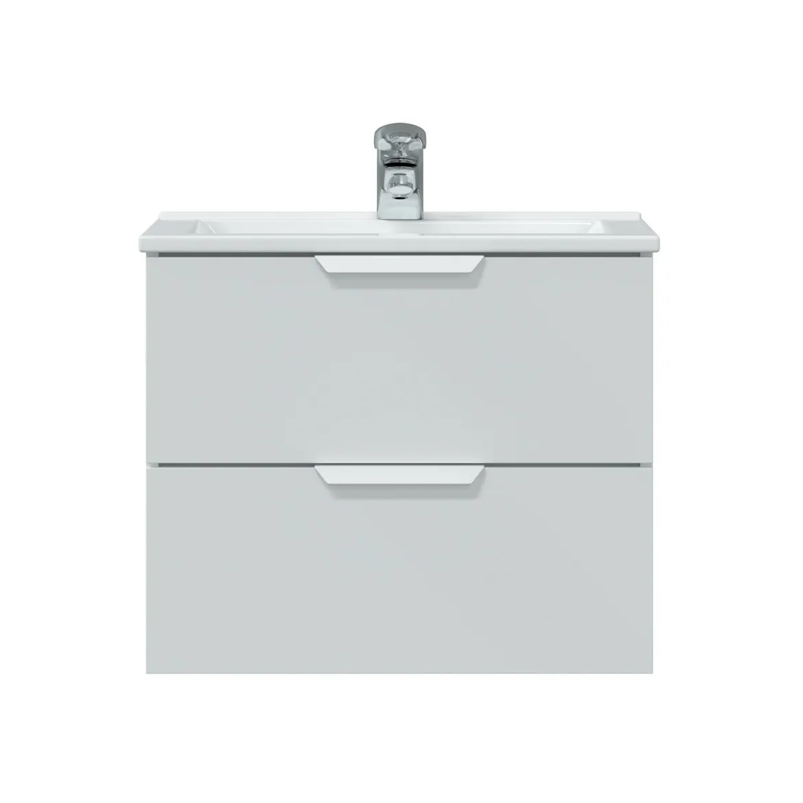Mobile sottolavabo 2 cassetti 60x45x50h cm rovere - Doksuri