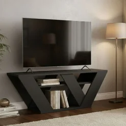 Mobile TV antracite 110x30x40h cm in legno - Amazzonite