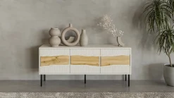 Mobile TV beige 143x40x61h cm 3 ante - Novoli