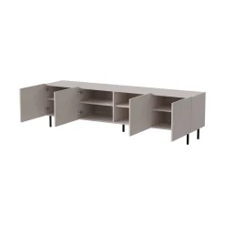 Mobile TV beige 200x42x52h cm 4 ante - Priocca