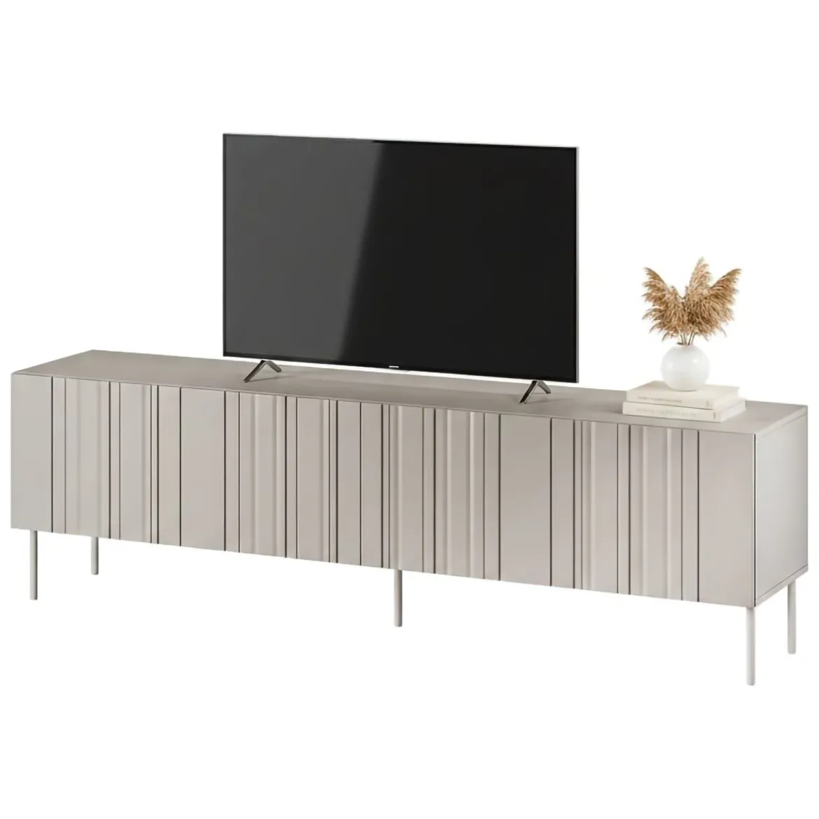 Mobile TV beige 200x42x60h cm 4 ante - Sospiro