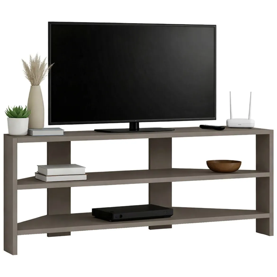 Mobile TV beige 114x36x45h cm in legno - Naypyidaw