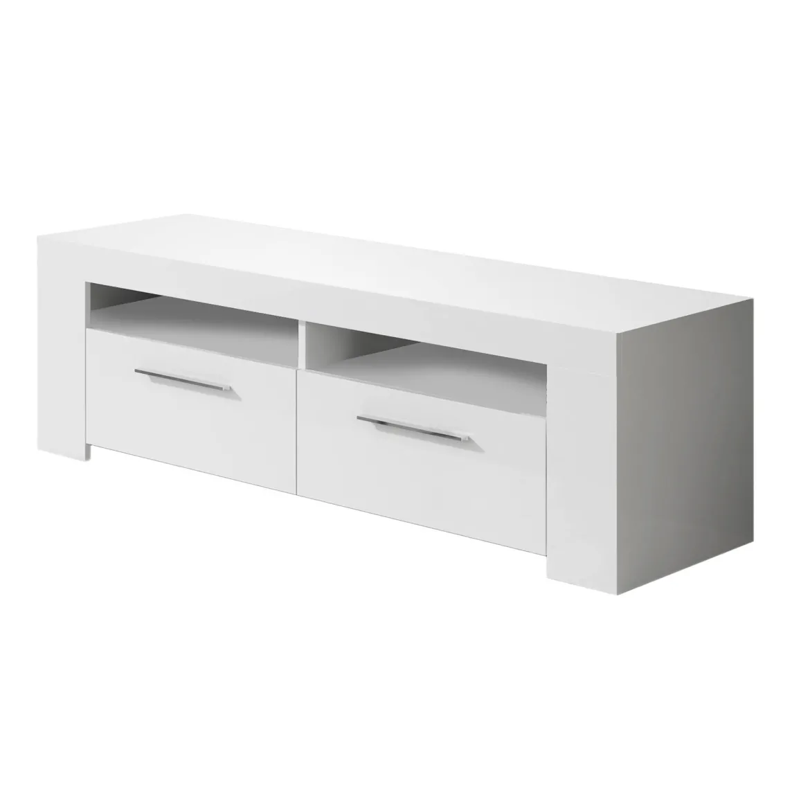 Mobile TV bianco lucido 120x42x40h cm 2 ante - Sparaxis