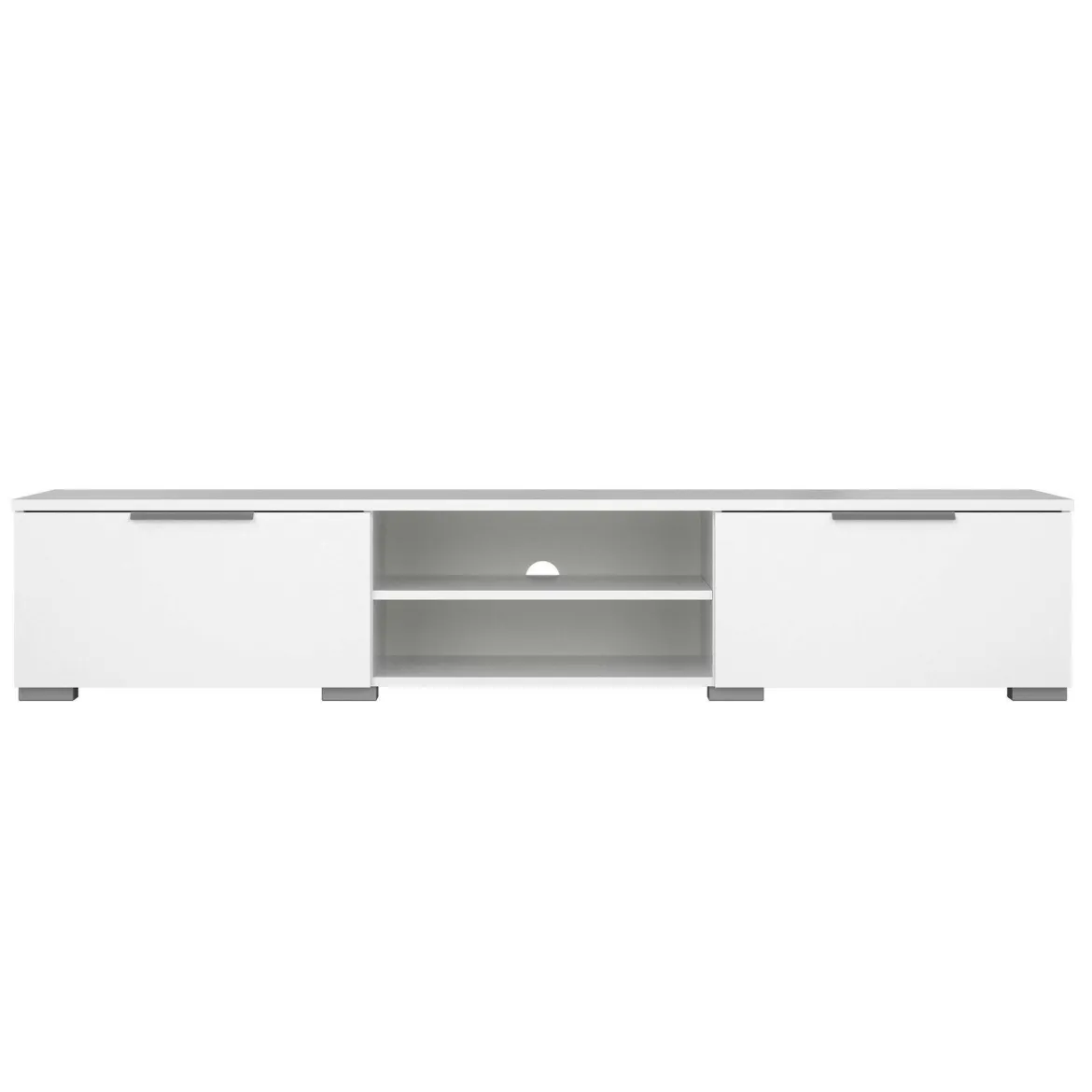Mobile TV bianco lucido 172x39x33h cm in legno - Ammiro