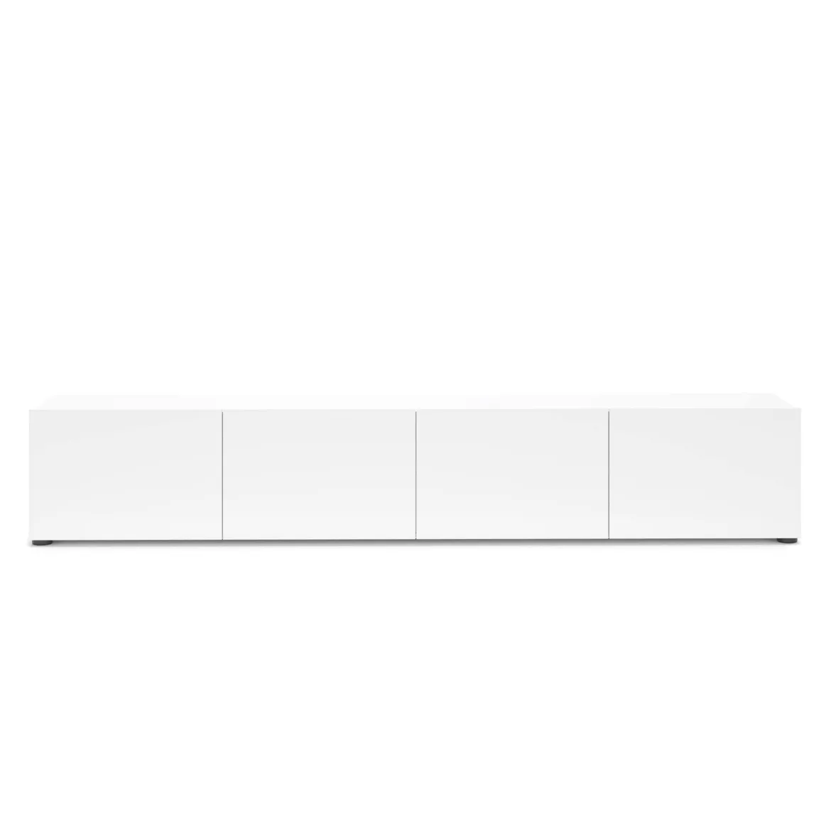 Mobile TV bianco lucido 225x38x39h cm 6 ante - Vongfong